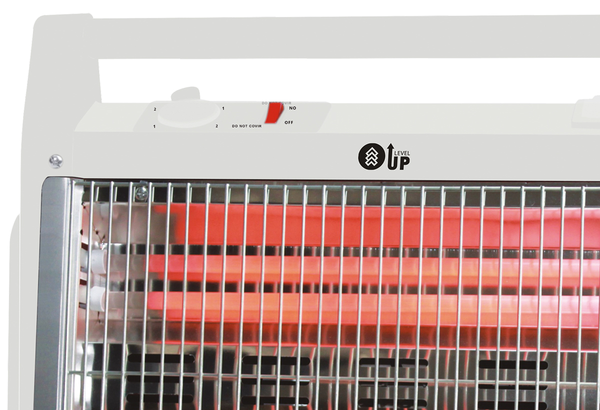 Εδώ απεικονίζονται και οι 4 λαμπτήρες χαλαζία της συσκευής.